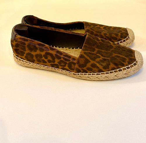 Yves Saint Laurent Leopard Print Espadrilles Size 36.5