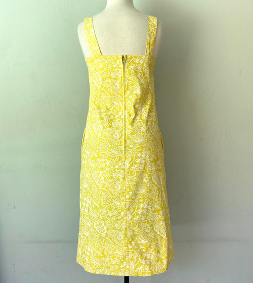 Vintage Lilly Pulitzer Yellow & White Shift Dress Size 2/4