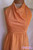 Vintage 1970s Geoffrey Beene Orange Lurex Halter Dress with Matching Jacket