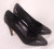 New Andrea Pfister Black Suede and Leather Pumps