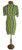 T-Bags Green Link Pattern Dress