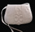 Barbara Bolan White Leather Handbag with Interesting Design