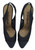 Vintage Yves Saint Laurent Black Mesh Sling Back Platform Heels Size 7