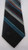 Halston black, green, red diagonally striped tie