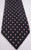 Navy Blue Tie with Red & White Dots