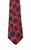 Vintage Guy Laroche Red Abstract Print Tie