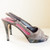 Kate Spade Gray Suede & Snake Skin Platform Heels Size 8.5
