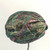 Metallic green, purple and gold turban hat