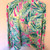 Lilly Pulitzer Pink & Green Palm Tree Zip Front Jacket Size XS