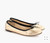 NWT J. Crew Gold Evie Flats Size 6.5