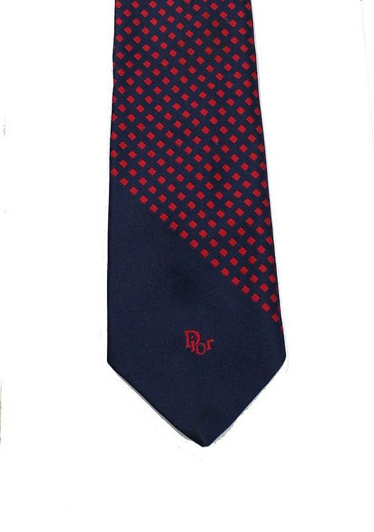 Vintage Christian Dior Red Square Tie