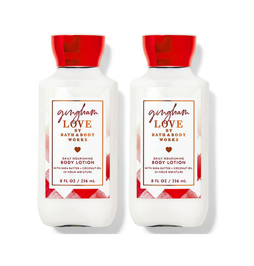 Gingham Love Super Smooth Body Lotion Sets Gift For Women 8 Oz -2 Pack