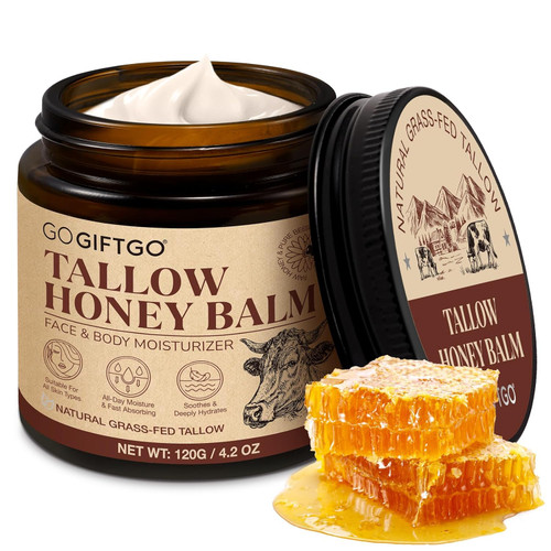 Beef Tallow for Skin,Tallow and Honey Balm,Beef Tallow for Face,Tallow