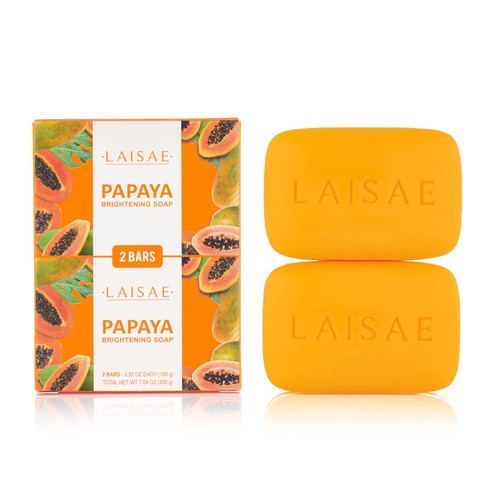 Papaya Brightening Soap, Glowing Skin & Hydrating Face Moisturizer wit