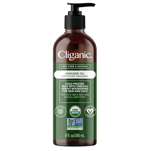 Organic Avocado Oil, 100% Pure (8oz) - for Skin & Hair, Nourishing Car