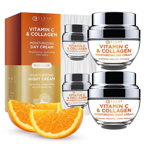 Korean Vitamin C & Collagen Day/Night Moisturizer - Restore & Brighten