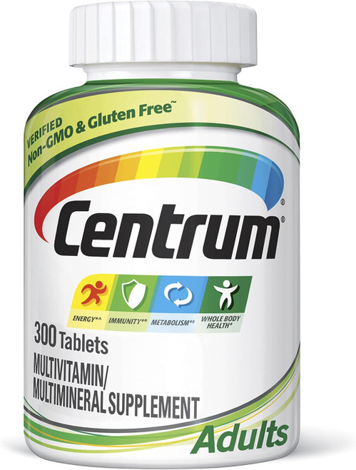 Centrum Adult Multivitamin/Multimineral Supplement with Antioxidants, Zinc, Vitamin D3 and B Vitamins, Gluten Free, Non-