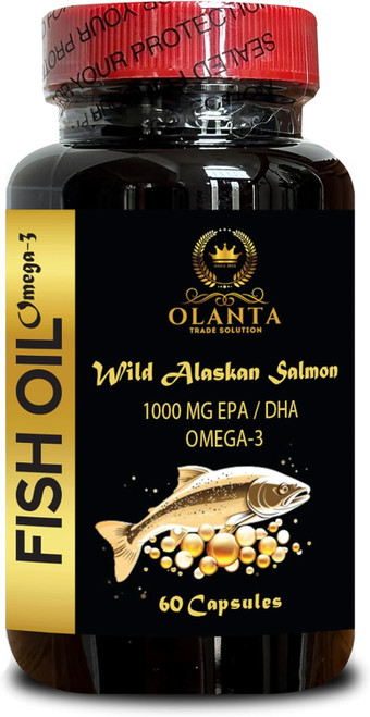 Wild Alaskan Fish Oil - Fish Oil Formula, Omega 3 Supplement for Healthy Heart, Brain and Eyes Support, Omega-3 Fatty Ac