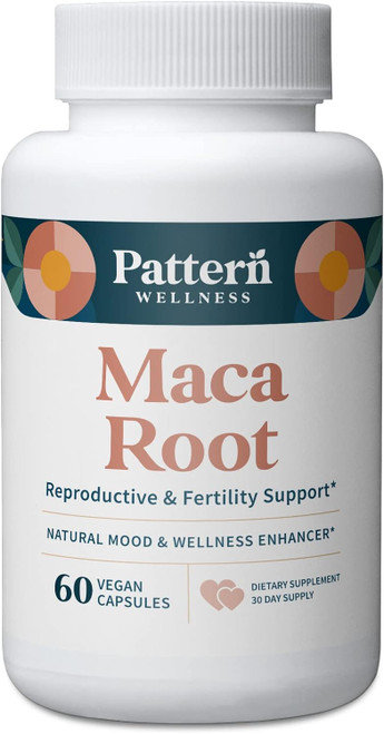Pattern Wellness Maca Root for Men & Women - 10,000mg - Natural Mood & Wellness Enhancer - Unique Optimum Blend for Fert