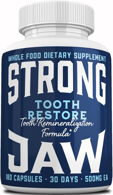 Tooth Restore Supplement  Supports Strong Teeth & Dental Health with Vitamin D3, Magnesium, Bone and Marrow, Liver and