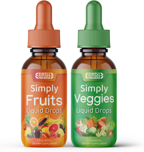 Simply Nature's Promise - Fruit and Vegetable Supplements - Liquid Drops - Made with Whole Food Superfoods, Packed Vitam