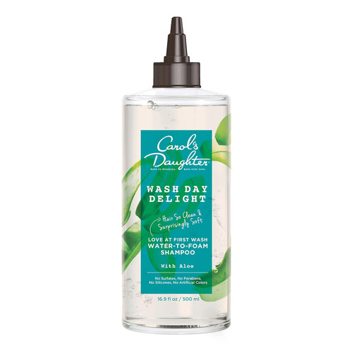 Carols Daughter Wash Day Delight Love at First To Foam Sulfate Free Shampoo with Aloe and Micellar Water, Paraben Free, Silicone