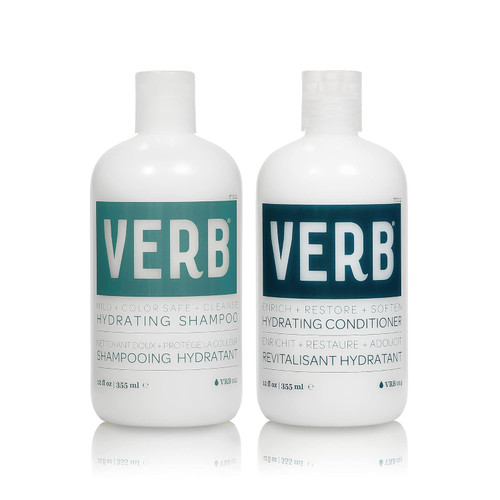 Verb Hydrating Shampoo & Conditioner Duo  Vegan Shampoo and Conditioner Set Moisturizing Argan Oil Shampoo and Conditioner - No