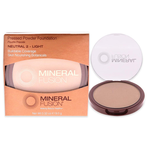 Mineral Fusion Light To Full Coverage Neutral 2 Makeup Pressed Powder Foundation By 0.32 Oz