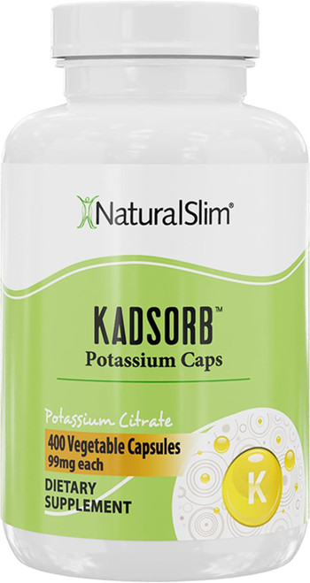 NaturalSlim Kadsorb Natural Potassium Citrate - Supports Electrolyte Balance & Normal PH, Non-GMO & Gluten-Free, Absorba