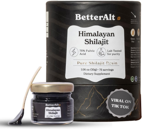 Pure Himalayan Shilajit Resin High Potency Gold Grade for Men & Women| 75 Servings for Energy Boost & Immune Support, 85