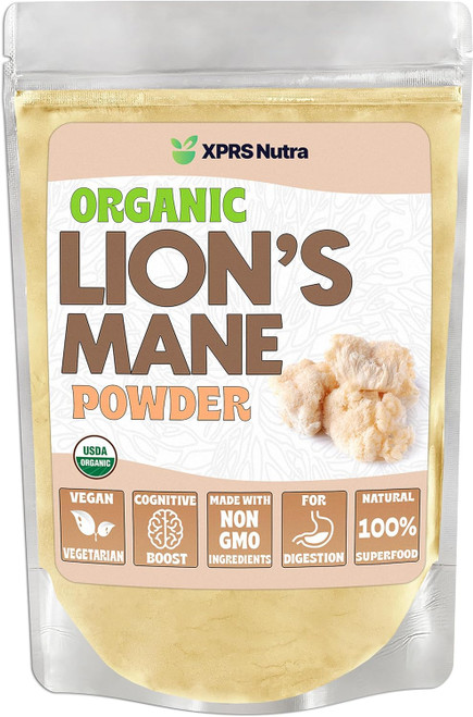 XPRS Nutra Organic Lion's Mane Powder - Premium Lions Ma