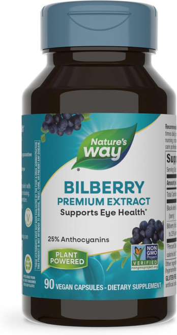 Nature's Way Bilberry Premium Extract, s Eye Health*, Ey