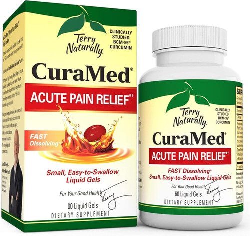 Terry Naturally CuraMed Acute Pain Relief - 60 Liquid Ge