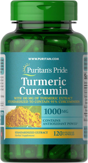 Puritan's Pride Turmeric Curcumin, 1000mg, 120 Rapid Rel
