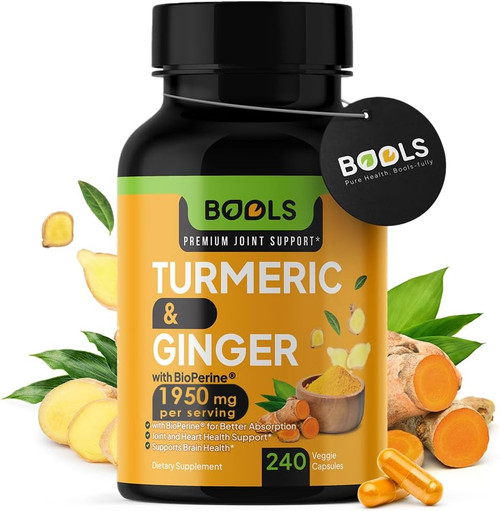 Turmeric Curcumin Supplement with BioPerine & Ginger, Tu