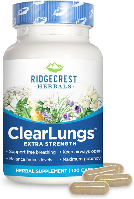 Ridgecrest Herbals ClearLungs Extra Strength, Natural Lu