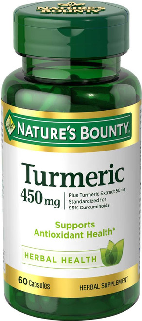 Nature's Bounty Turmeric Capsules, Antioxident Health, 4