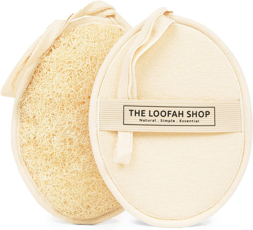Bath Loofah Sponge, Exfoliating Body Scrubber, Shower Luffa for Men, W