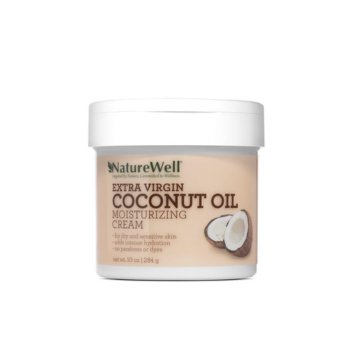 NATURE WELL Extra Virgin Coconut Oil Moisturizing Cream for Face, Body