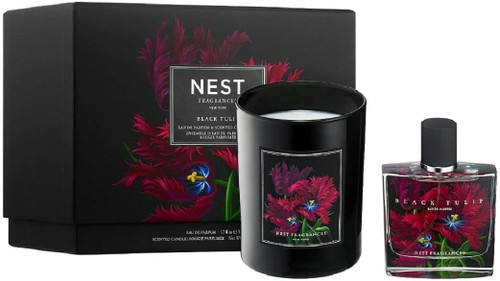 Black Tulip Set - Scented Candle & EAU DE Parfum