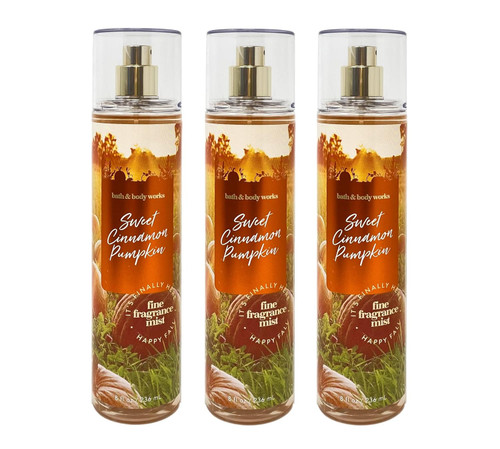 Bath & Body Works Sweet Cinnamon Pumpkin Fine Fragrance Mist Set - Pac