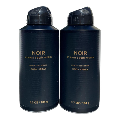 Bath Body Works BBW Men's Collection Noir Body Spray 3.7oz. Lot of 2