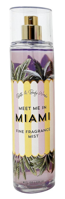 Bath and Body Fine Fragrance Mist MEET ME IN MIAMI 8oz Body Spray Mist