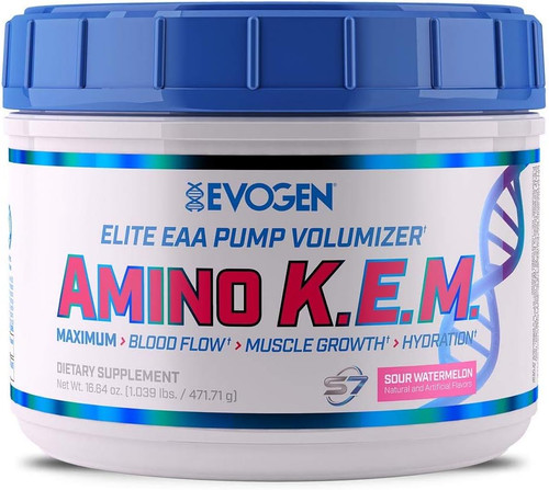 Evogen Amino KEM - Elite EAA Pump Volumizer | Supports Blood Flow, Mus
