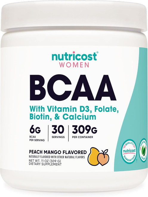 Nutricost BCAA for Women (Peach Mango, 30 Servings) - Formulated Speci