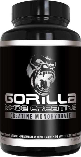 Gorilla Mode Creatine Capsules  Creatine Monohydrate Micronized Capsu