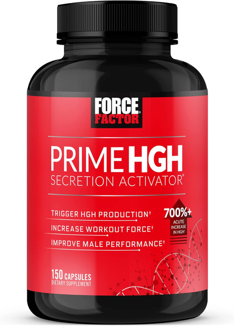 FORCE FACTOR Prime HGH Secretion Activator Supplement for Men with L-A