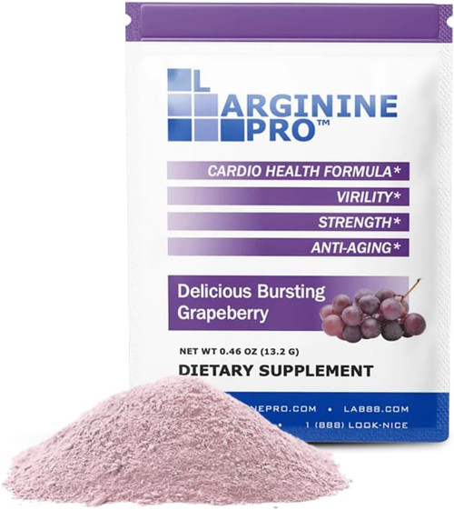 L-ARGININE PRO Supplement ON-The-GO Single Serve Travel Packets - 5,50