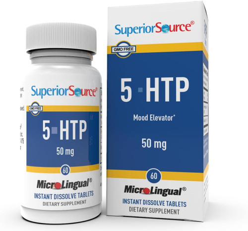 Superior Source 5-HTP (5-hydroxytryptophan) 50 mg, Quick Dissolve Micr