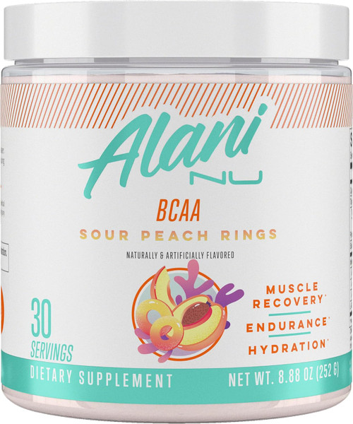 Alani Nu BCAA Sour Peach Ring | Branch Chain Essential Amino Acids | 2